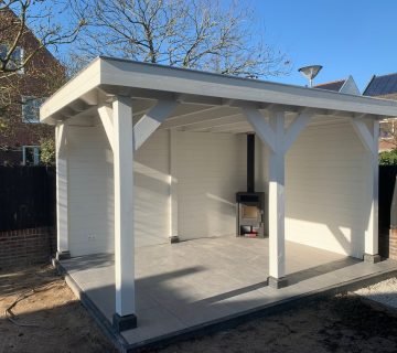 Houten veranda